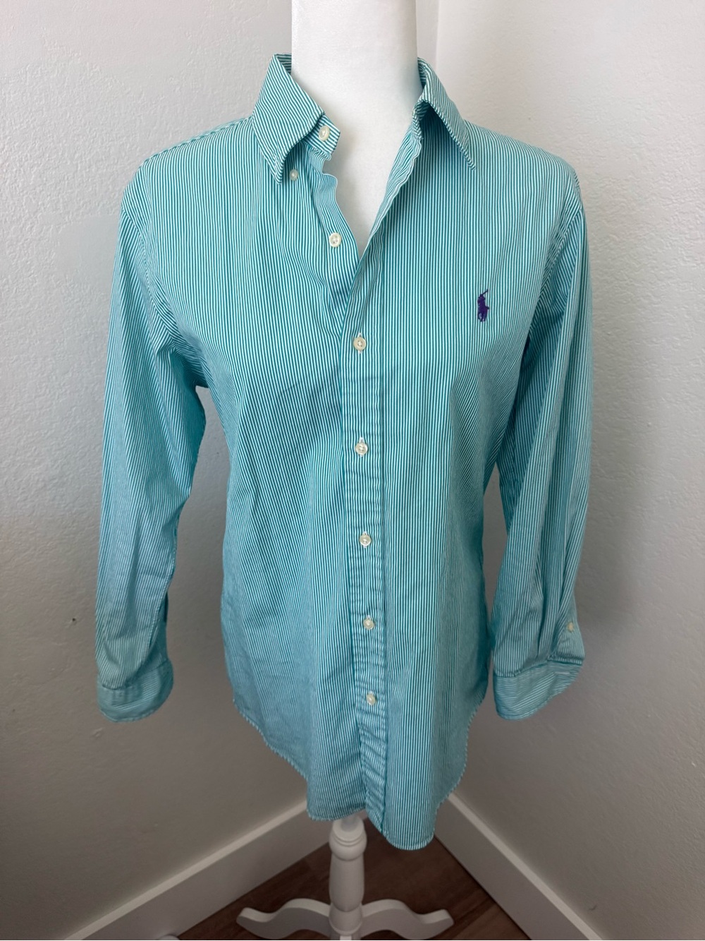 Ralph Lauren Light Teal green Button-Down Shirt - Picture 2 of 7